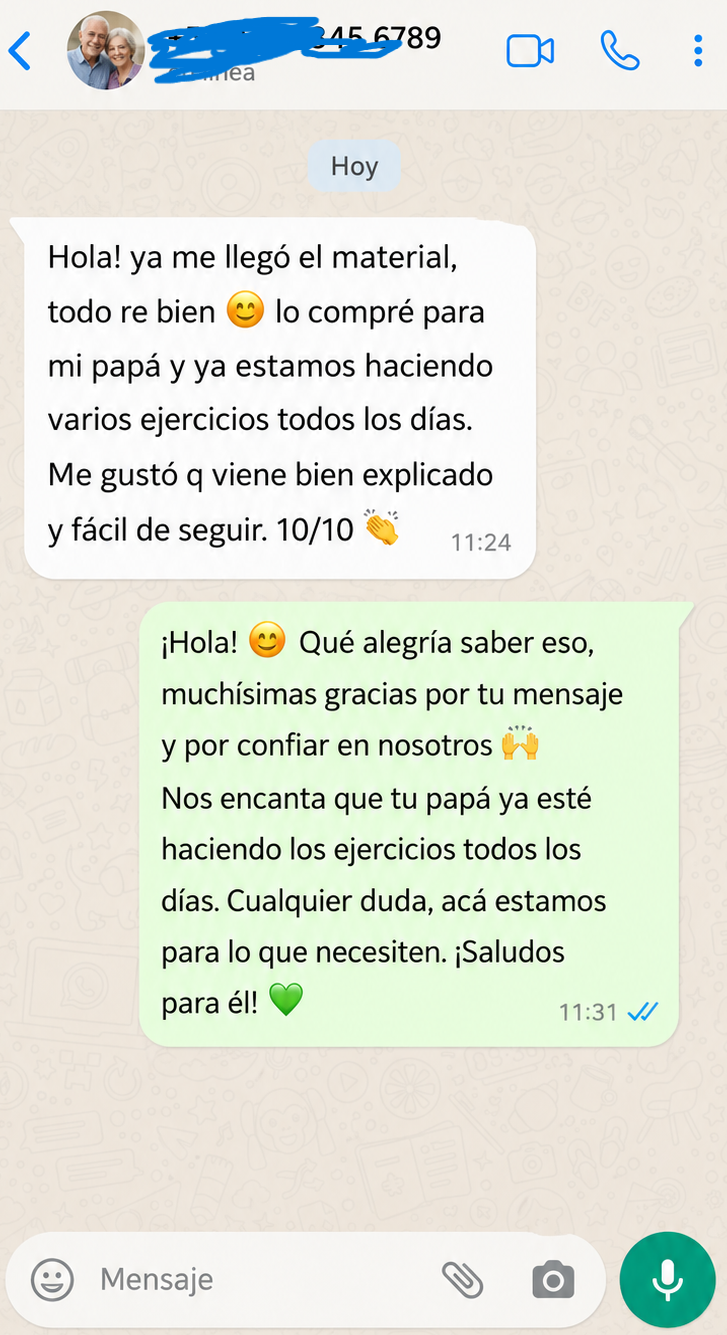 Mensaje recibido por WhatsApp 2
