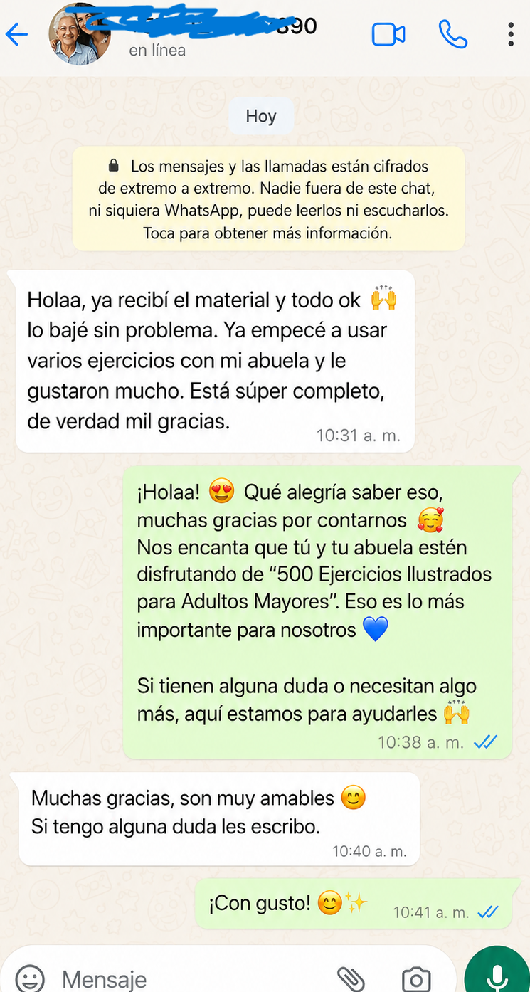 Mensaje recibido por WhatsApp 1
