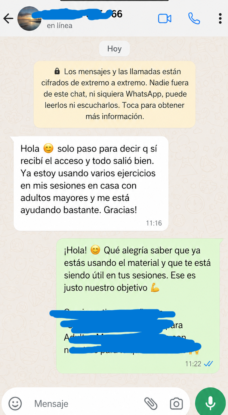 Mensaje recibido por WhatsApp 5